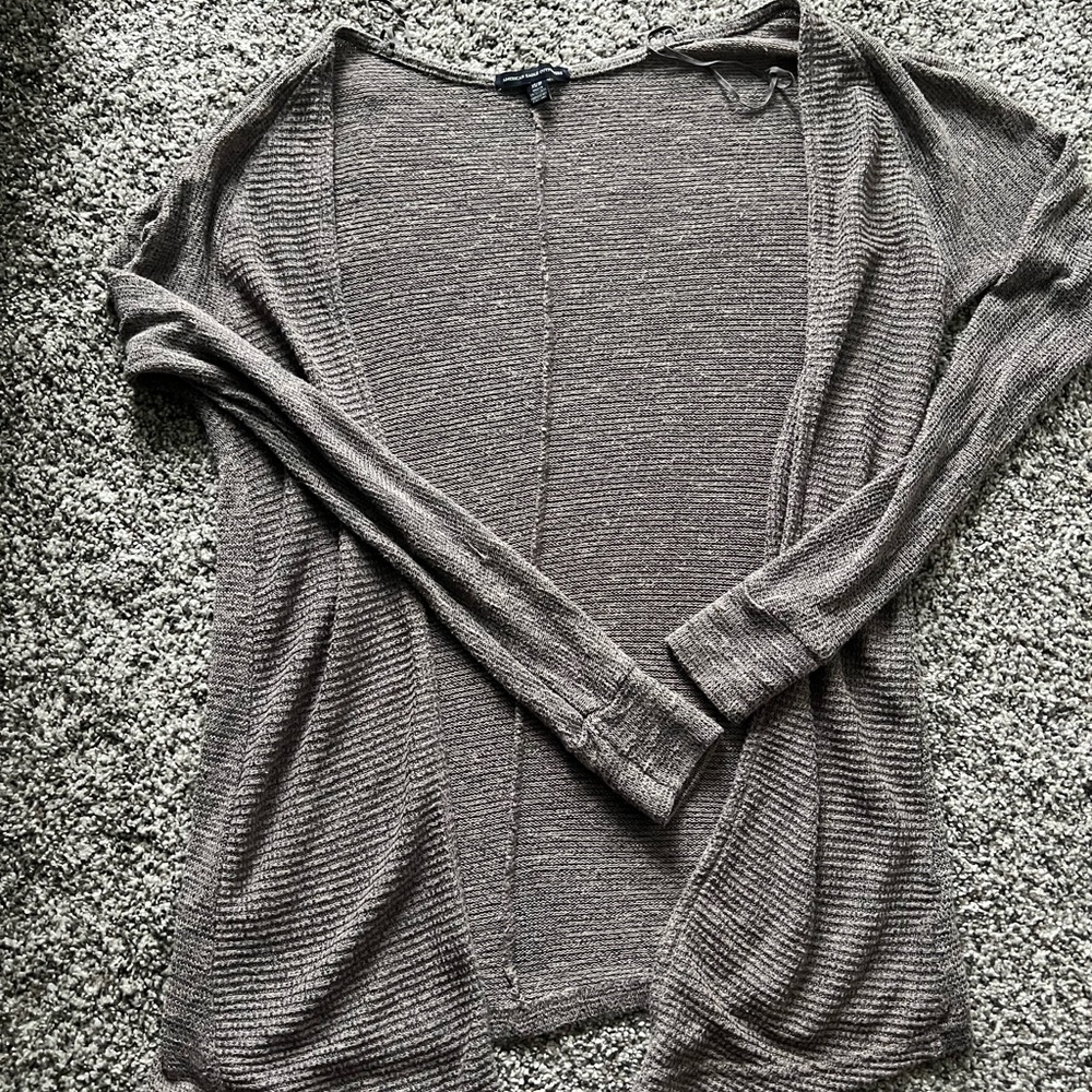 Womens brown American eagle cardigan